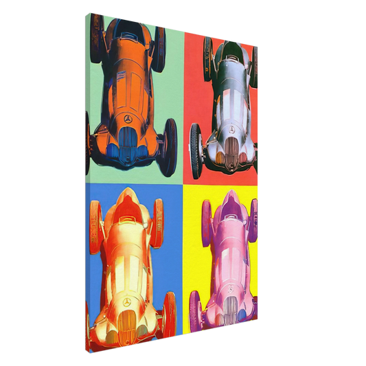 Andy Warhol - Benz Racing Car Canvas - 20x30 cm / 8x12 inches-canvas