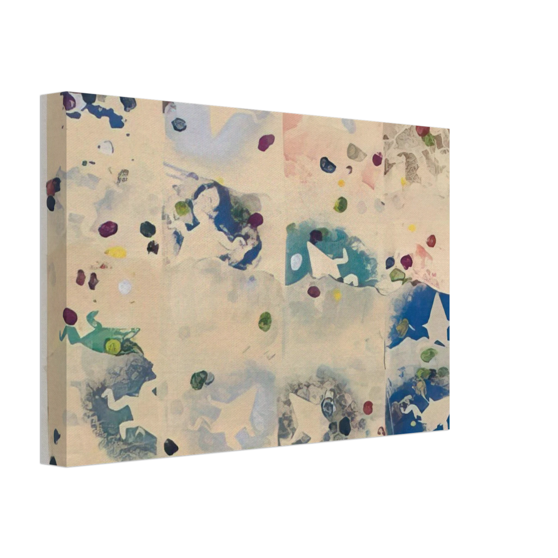 Alighiero Boetti - RANE E SPECCHI 1980 Canvas - 70x100 cm / 28x40 inches-canvas