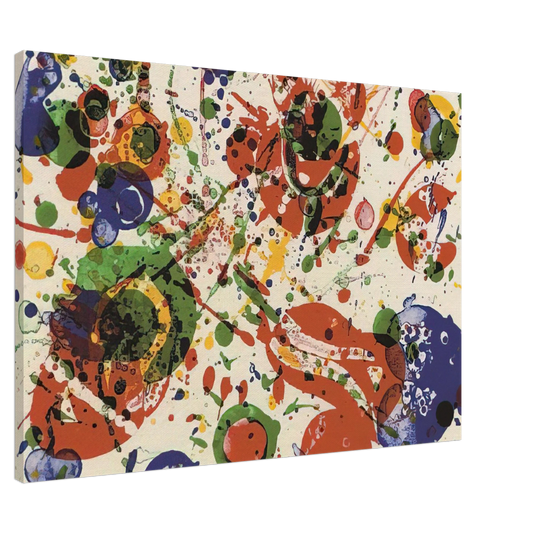 Sam Francis - Untitled  from Pasadena Box   Lembark L60  Canvas - 20x30 cm / 8x12 inches-canvas