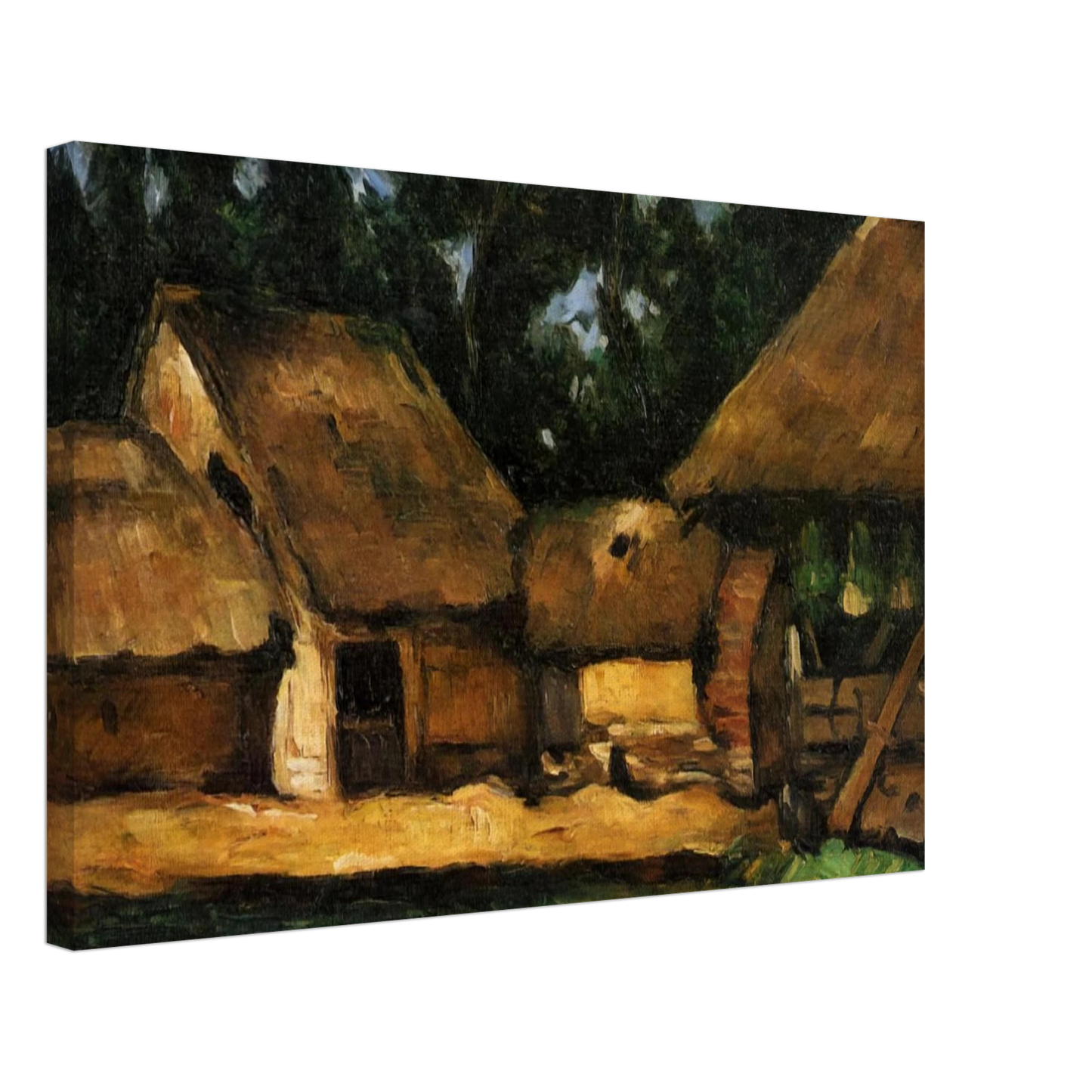 Paul Cezanne - The Oilmill Canvas - 40x60 cm / 16x24 inches-canvas