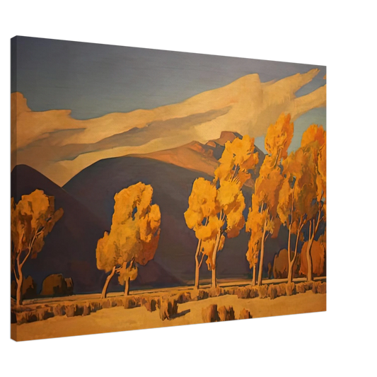 Maynard Dixon - NOVEMBER IN NEVADA 1935 Canvas - 20x30 cm / 8x12 inches-canvas