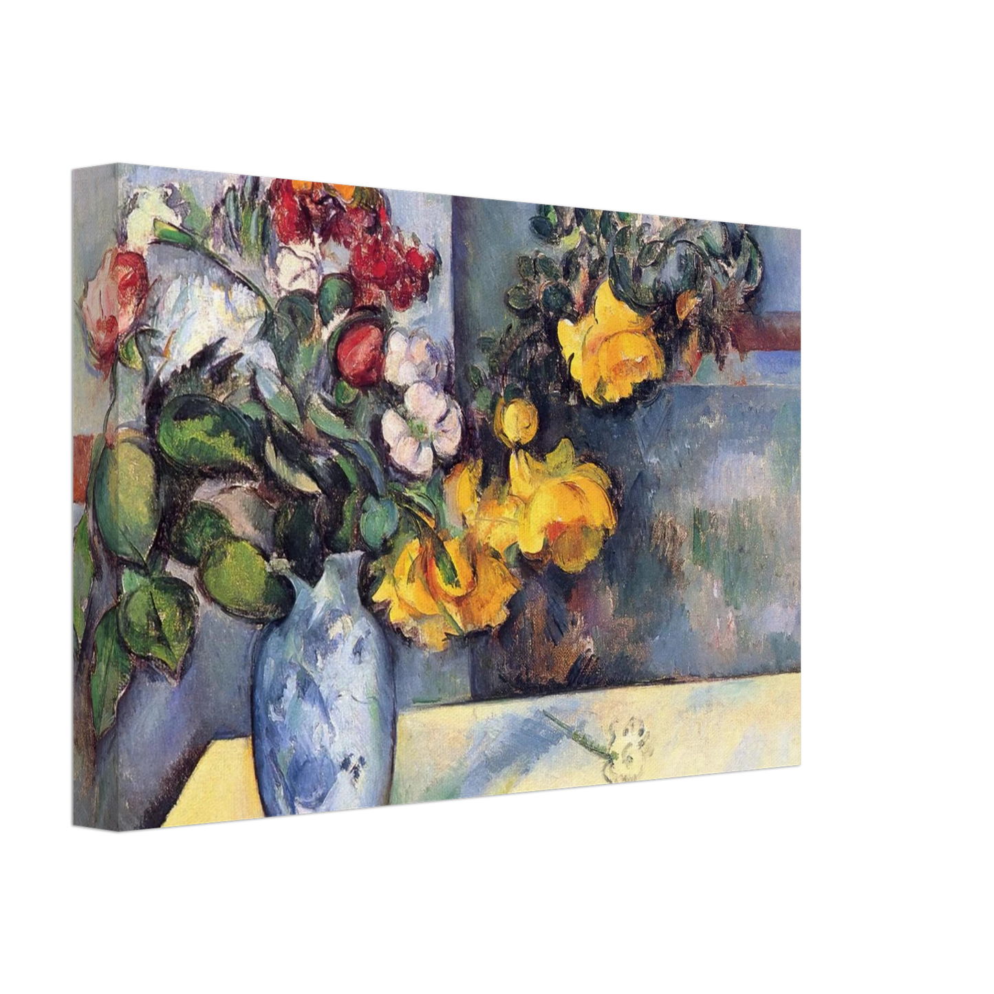Paul Cezanne - Still Life Flowers in a Vase Canvas - 70x100 cm / 28x40 inches-canvas
