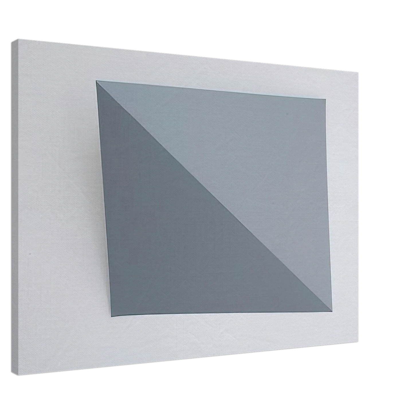 Charlotte Posenenske - Three-Dimensional Picture diagonal folding - 1966 Canvas - 20x30 cm / 8x12 inches-canvas