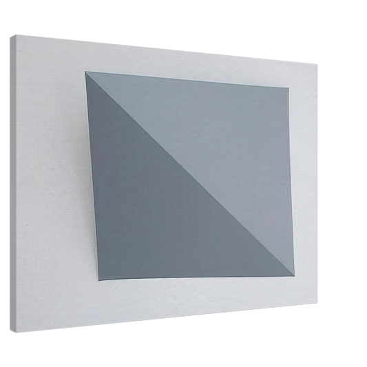 Charlotte Posenenske - Three-Dimensional Picture diagonal folding - 1966 Canvas - 20x30 cm / 8x12 inches-canvas