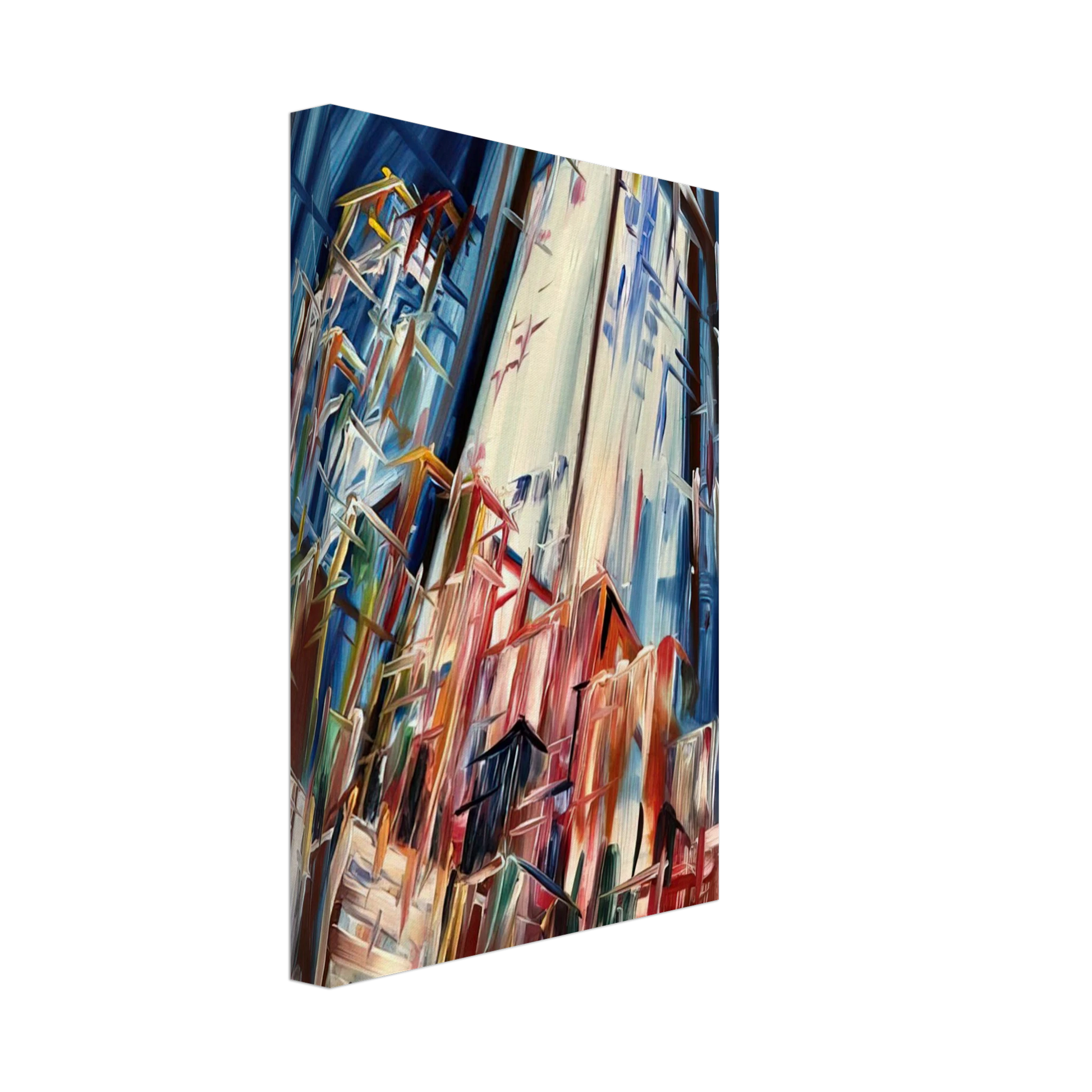 Konrad Zuse - Wolkenkratzer - 1995 Germany Canvas - 40x60 cm / 16x24 inches-canvas