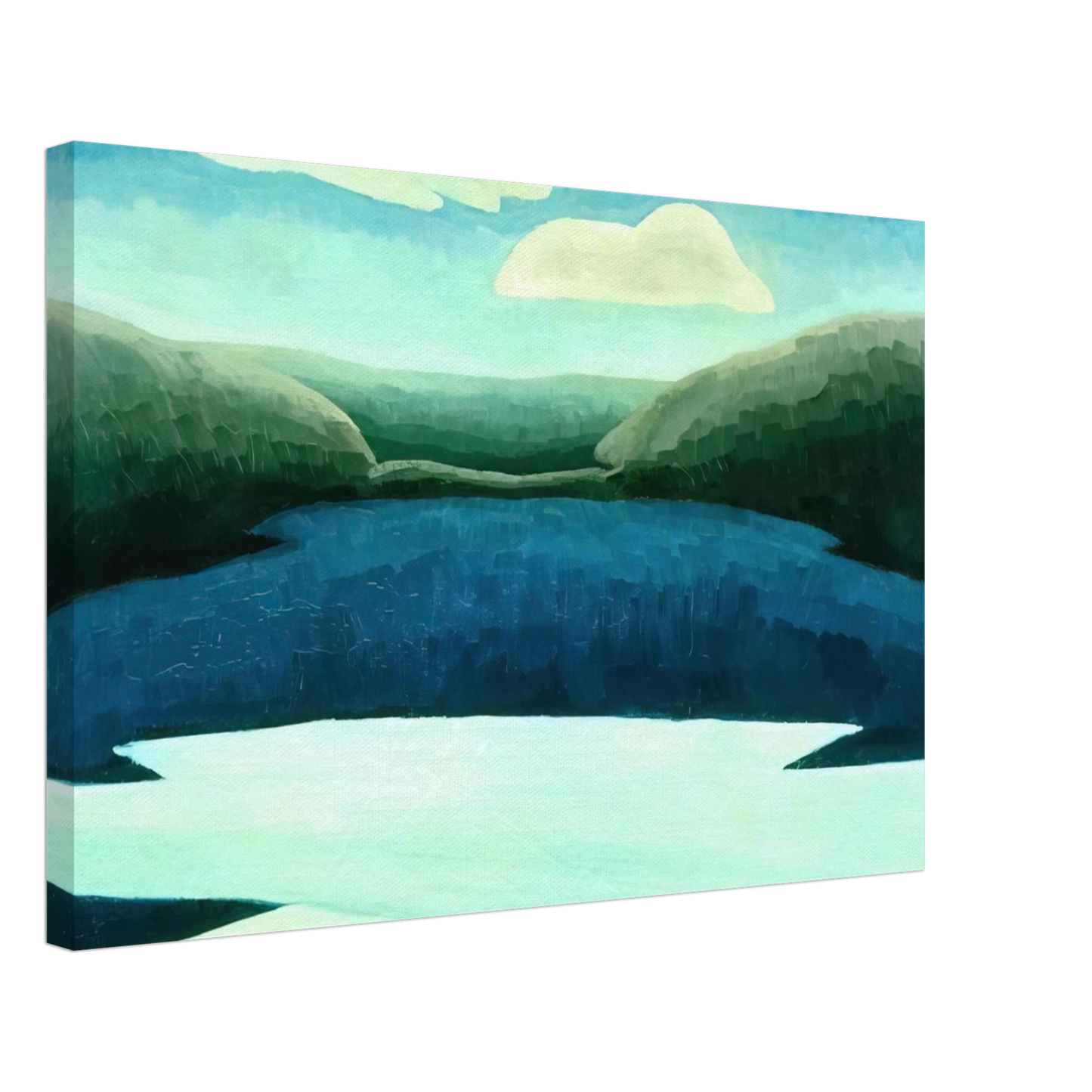 Arthur Dove - Ice and Clouds - 1931 Canvas - 70x100 cm / 28x40 inches-canvas