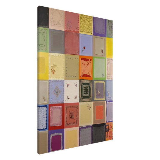 Miriam Schapiro - Connection - 1978 Canvas - 20x30 cm / 8x12 inches-canvas