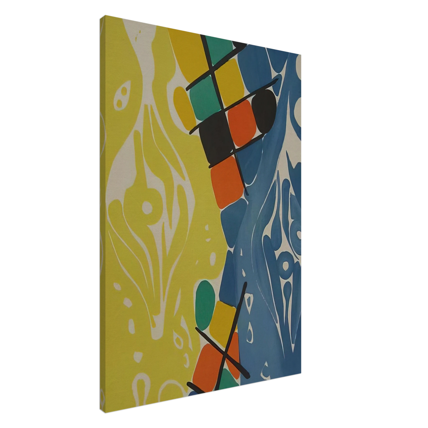 Ernst Wilhelm Nay - Farblitho 1966 - 21 NOR - 1966 Canvas - 20x30 cm / 8x12 inches-canvas