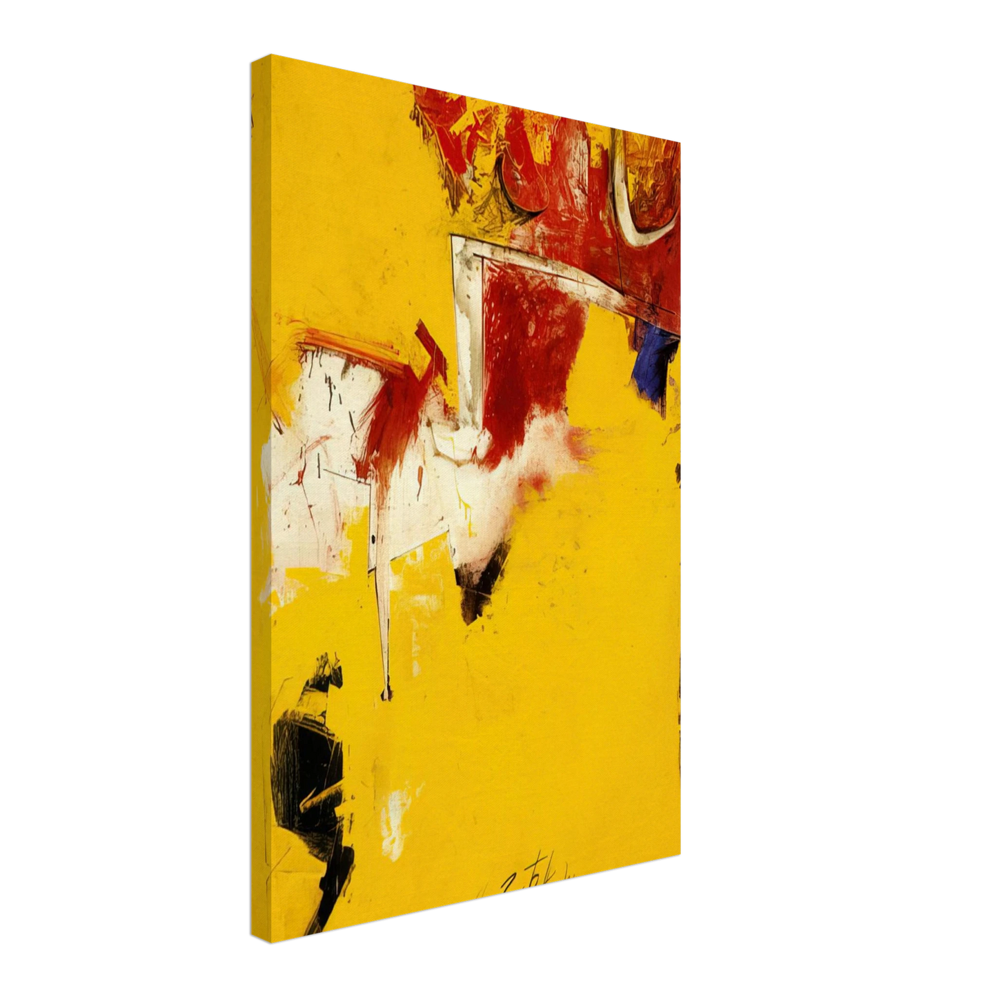 Hassel Smith - 2 to the Moon - 1961 Canvas - 40x60 cm / 16x24 inches-canvas