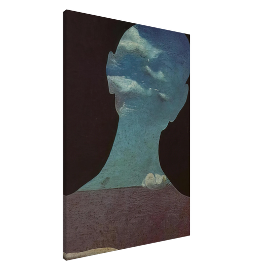 Salvador Dali - MAN WITH HIS HEAD FULL OF CLOUDS Canvas - 20x30 cm / 8x12 inches-canvas