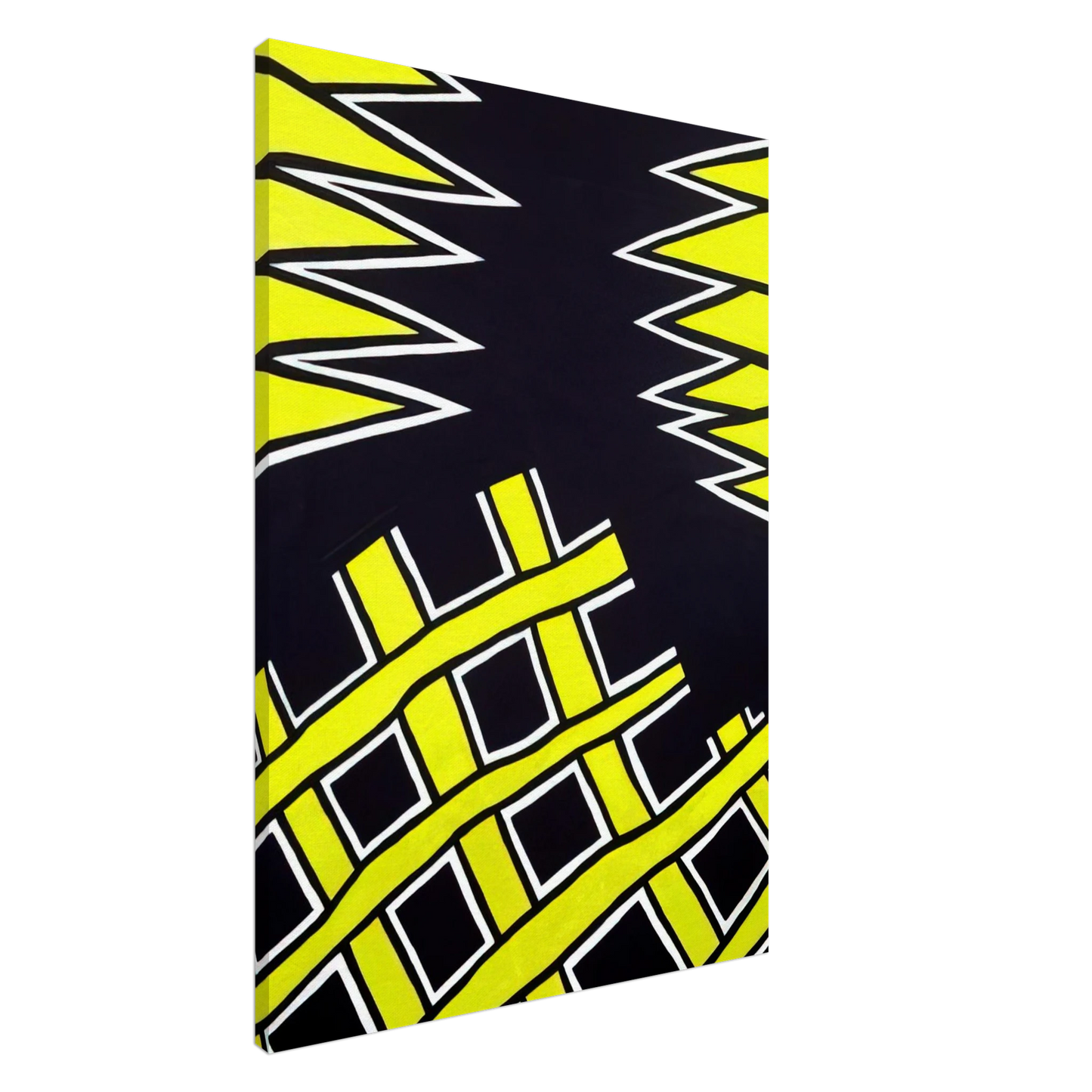 Nicholas Krushenick - Untitled - 1962 Canvas - 20x30 cm / 8x12 inches-canvas