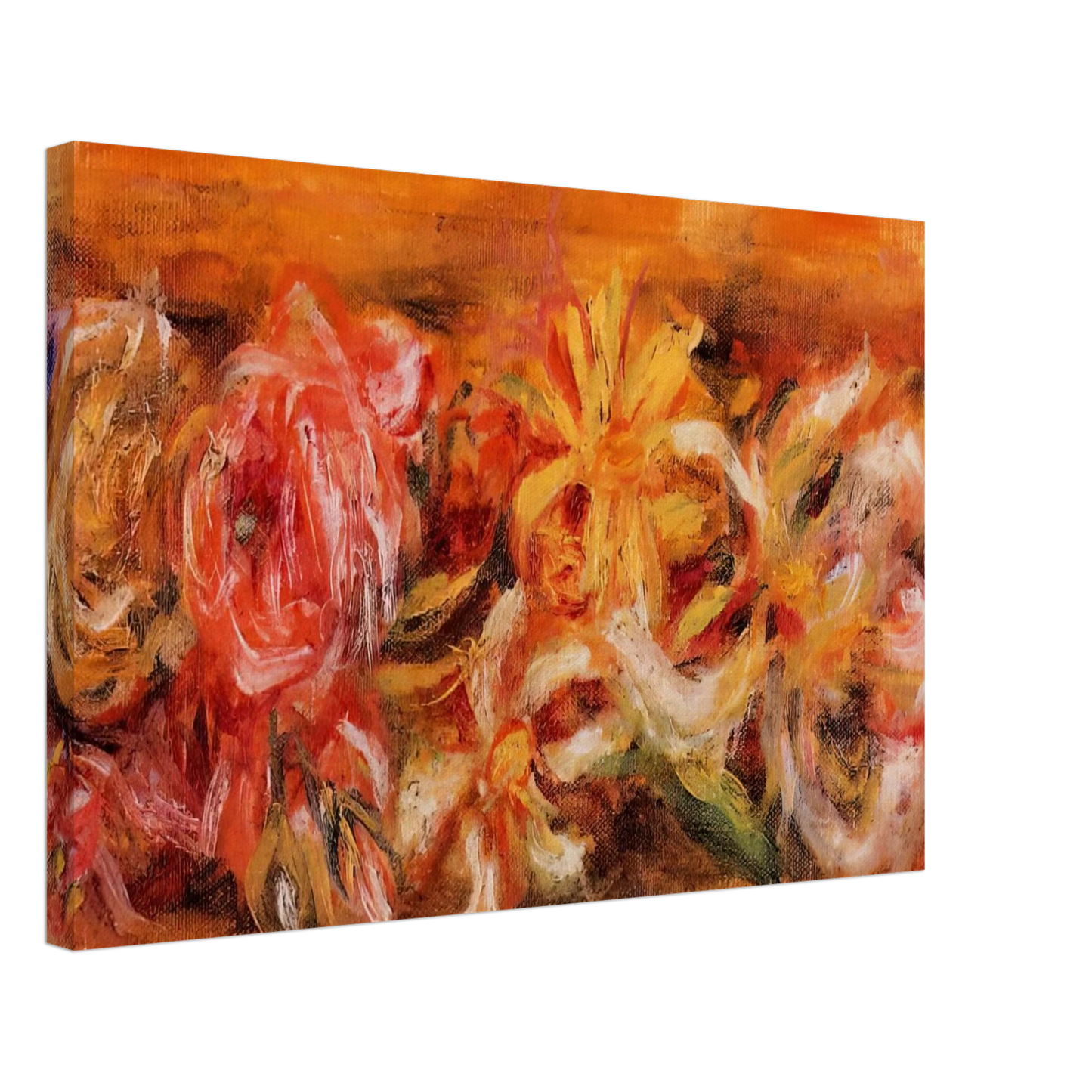 Pierre-Auguste Renoir - Garland of Flowers Canvas - 40x60 cm / 16x24 inches-canvas