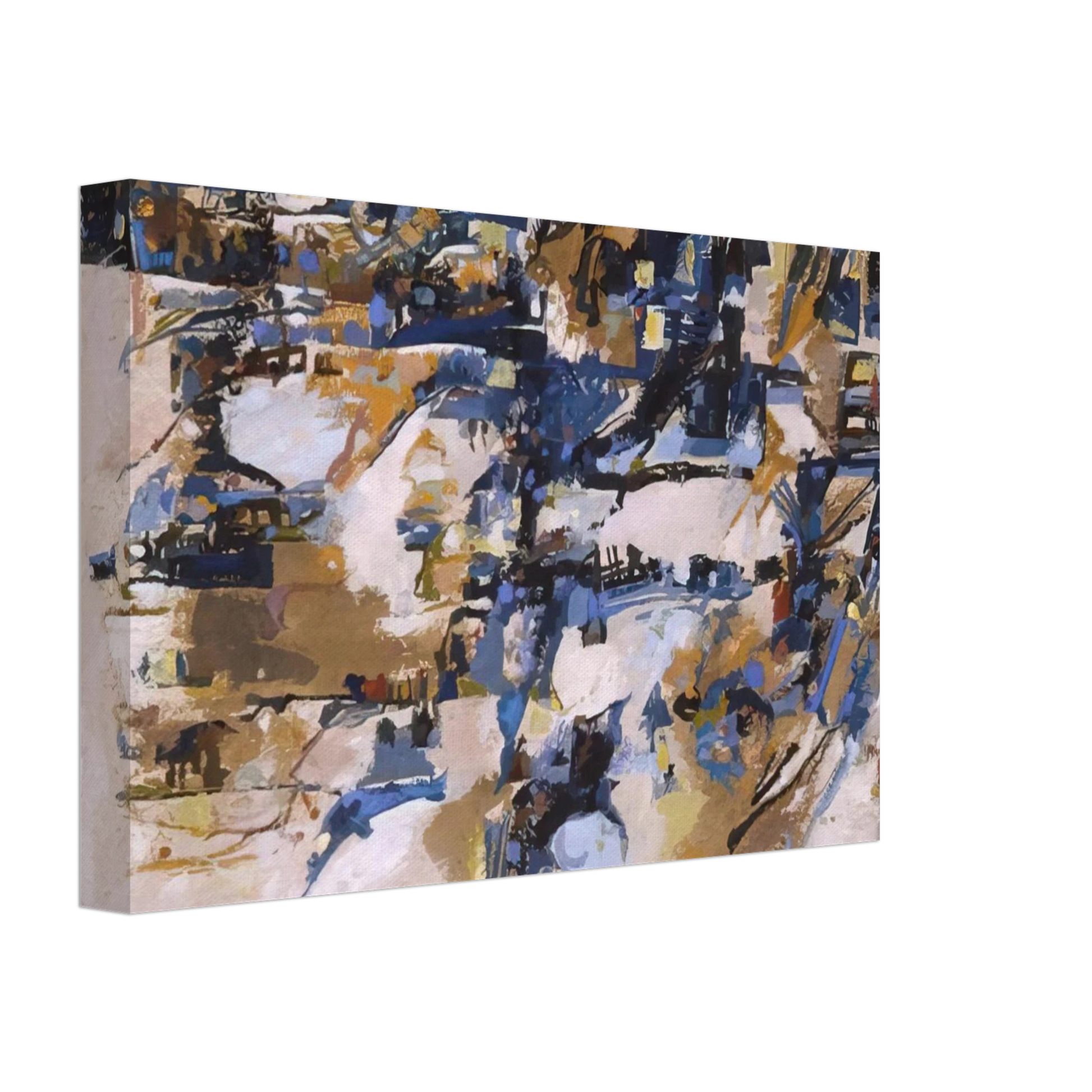 Maria Helena Vieira da Silva - Untitled - 1958 Canvas - 70x100 cm / 28x40 inches-canvas