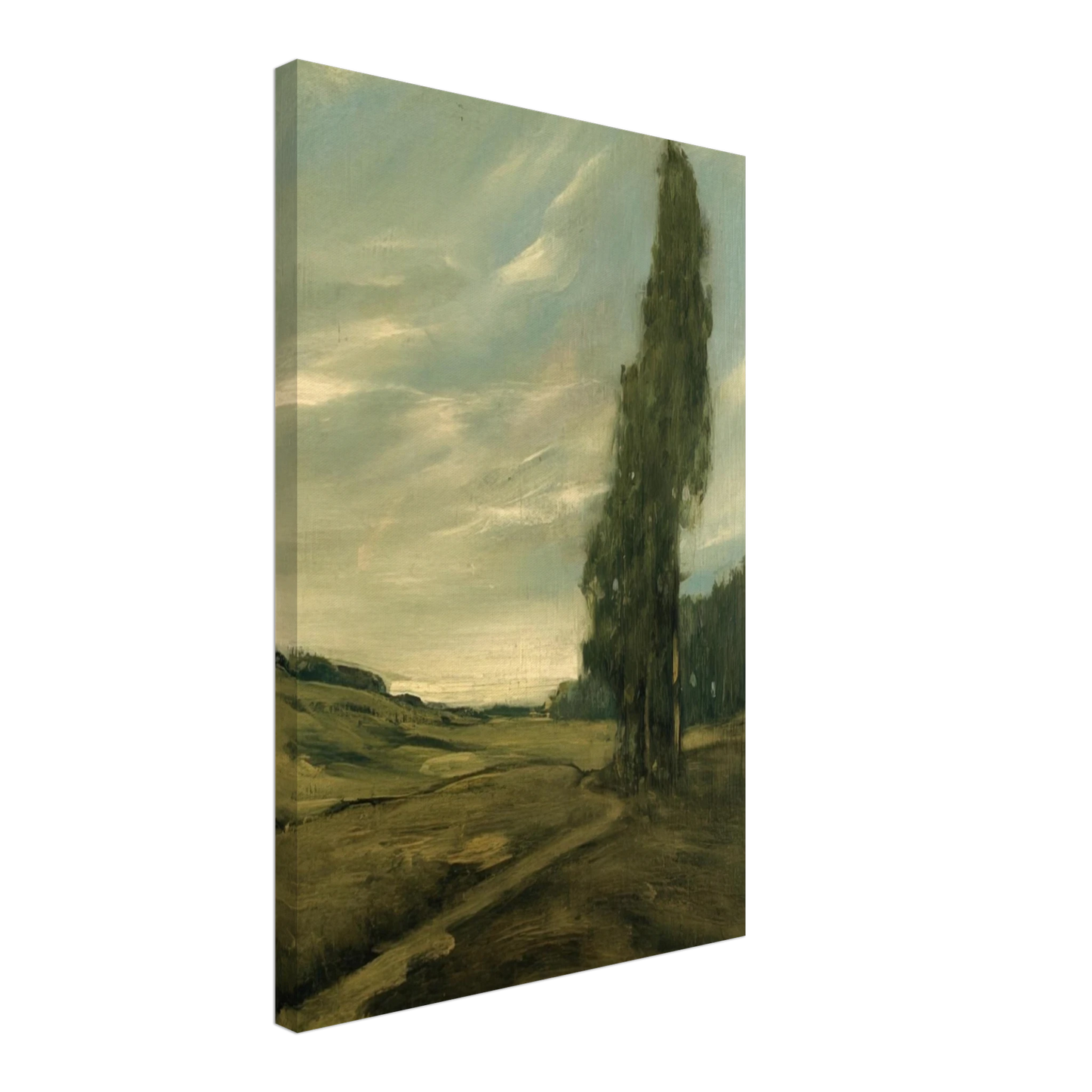 Xavier Martinez - Contra Costa Landscape - Tonalism Canvas - 70x100 cm / 28x40 inches-canvas