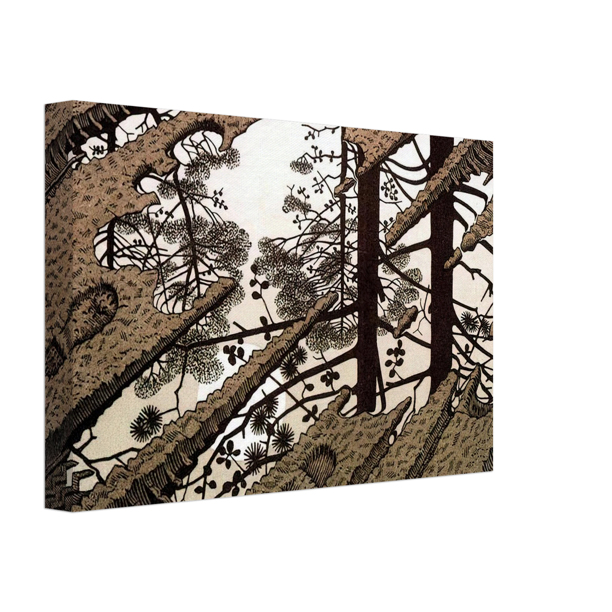 MC Escher - PUDDLE Canvas - 70x100 cm / 28x40 inches-canvas
