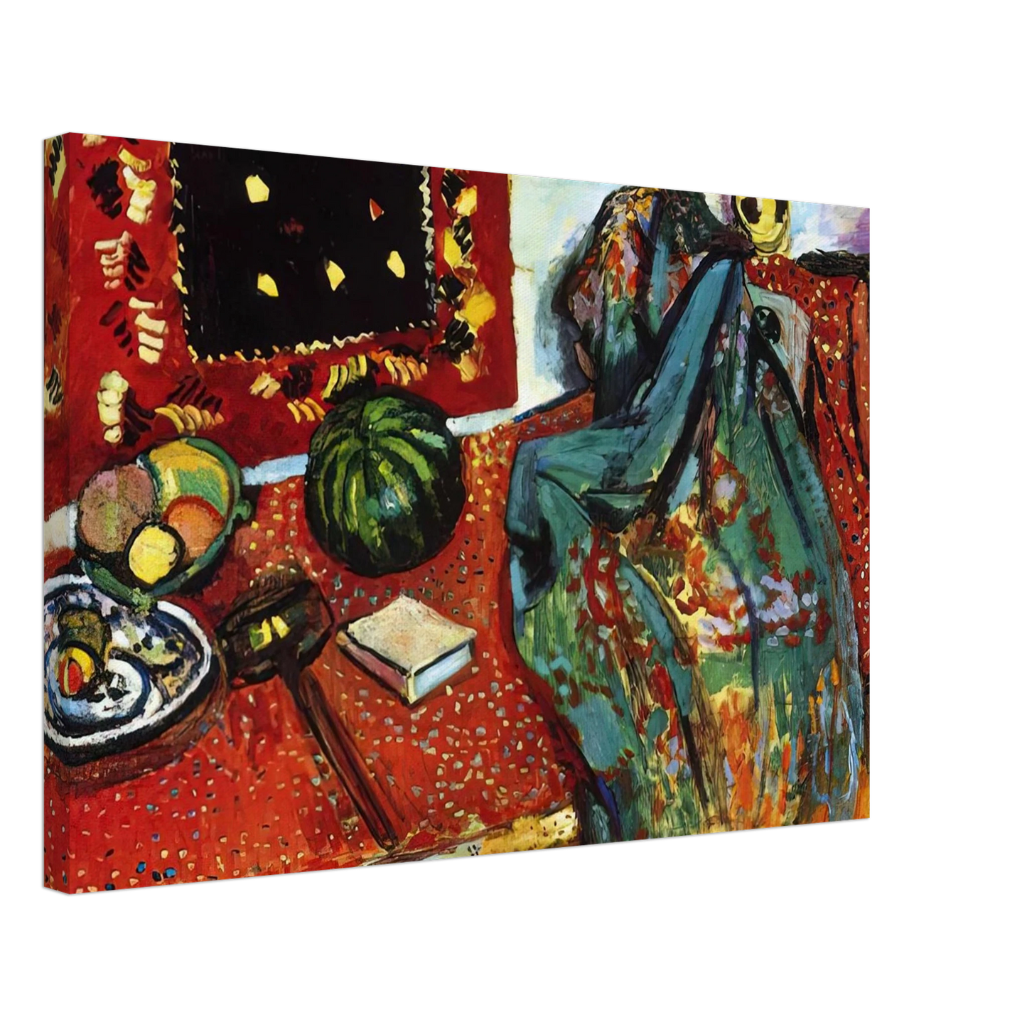 Henri Matisse - STILL LIFE WITH A RED RUG 1906 Canvas - 70x100 cm / 28x40 inches-canvas