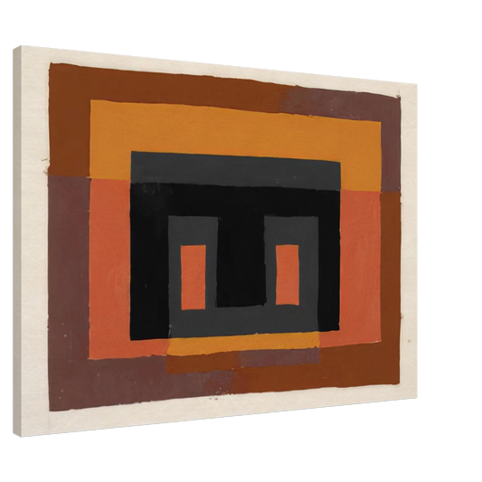 Josef Albers - STUDY FOR VARIANT 1947 Canvas - 20x30 cm / 8x12 inches-canvas