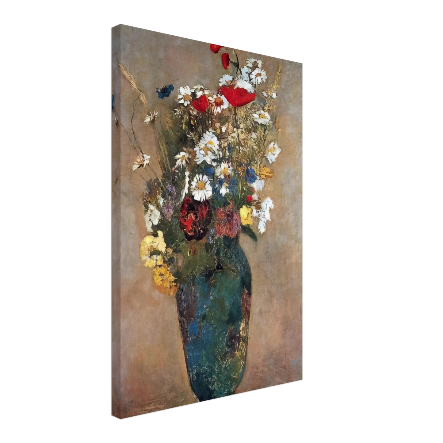 Odilon Redon - VASE WITH FLOWERS Canvas - 40x60 cm / 16x24 inches-canvas