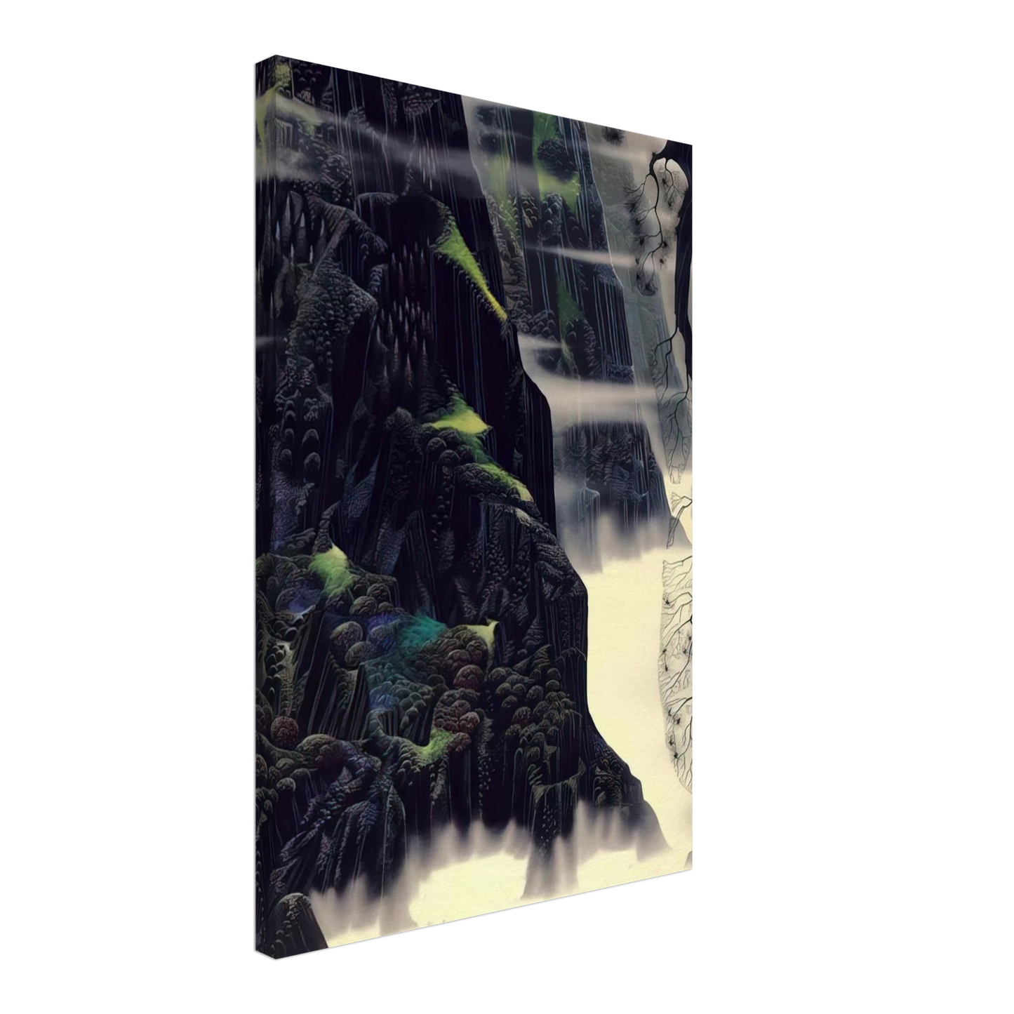 Eyvind Earle - Gray Dawn Canvas - 40x60 cm / 16x24 inches-canvas