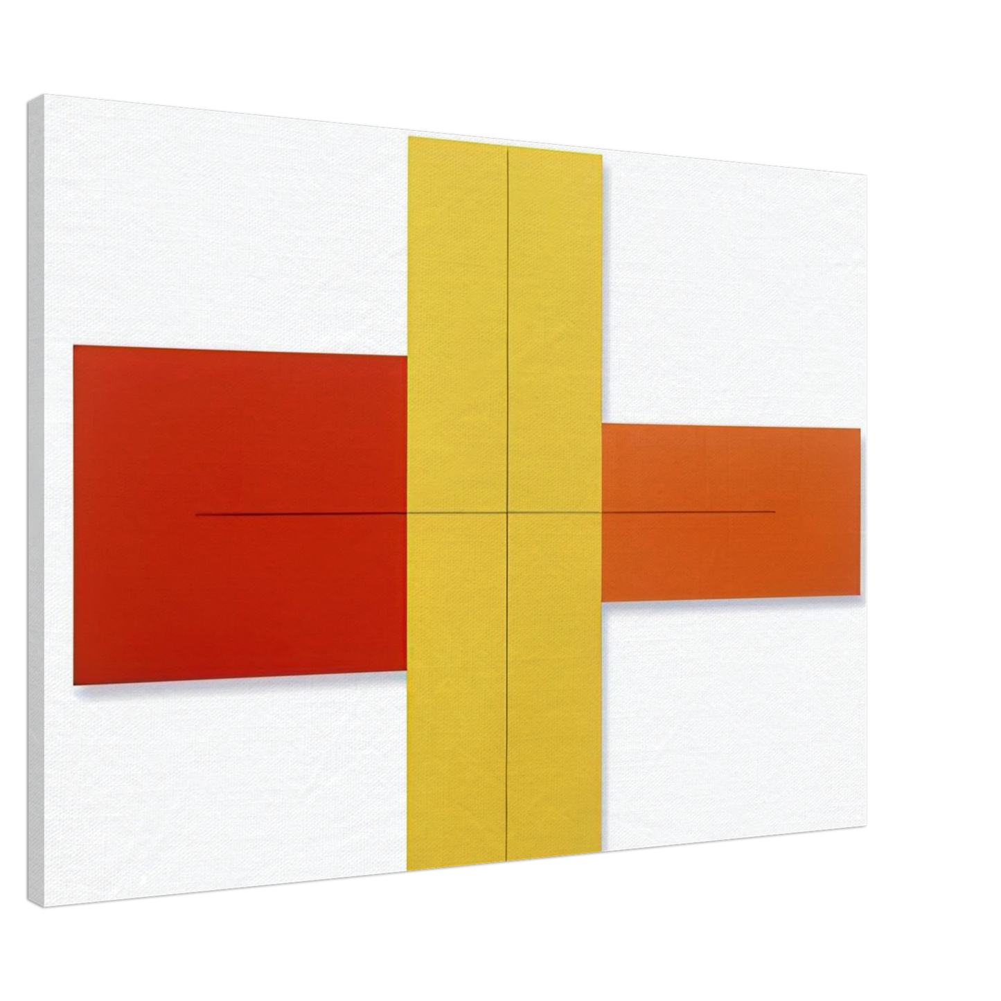 Robert Mangold - WITHIN RED YELLOW ORANGE 1981 Canvas - 20x30 cm / 8x12 inches-canvas