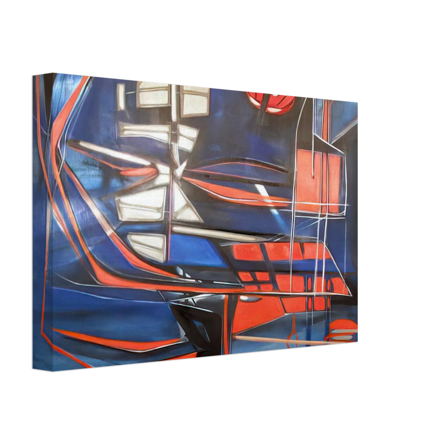 Jimmy Ernst - Science Fiction - 1948 Canvas - 40x60 cm / 16x24 inches-canvas