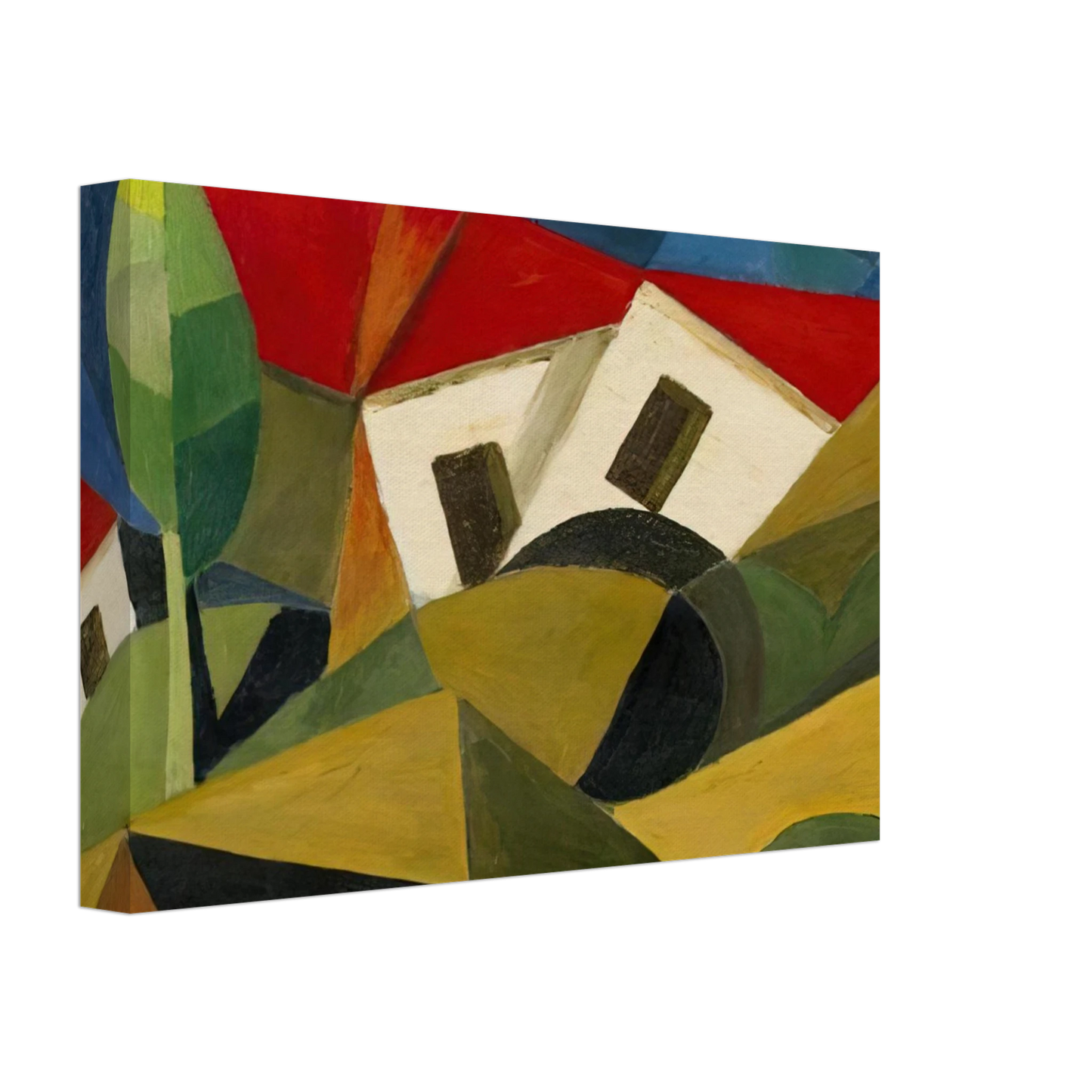 Enrico Prampolini - LANDSCAPE 1918 Canvas - 70x100 cm / 28x40 inches-canvas