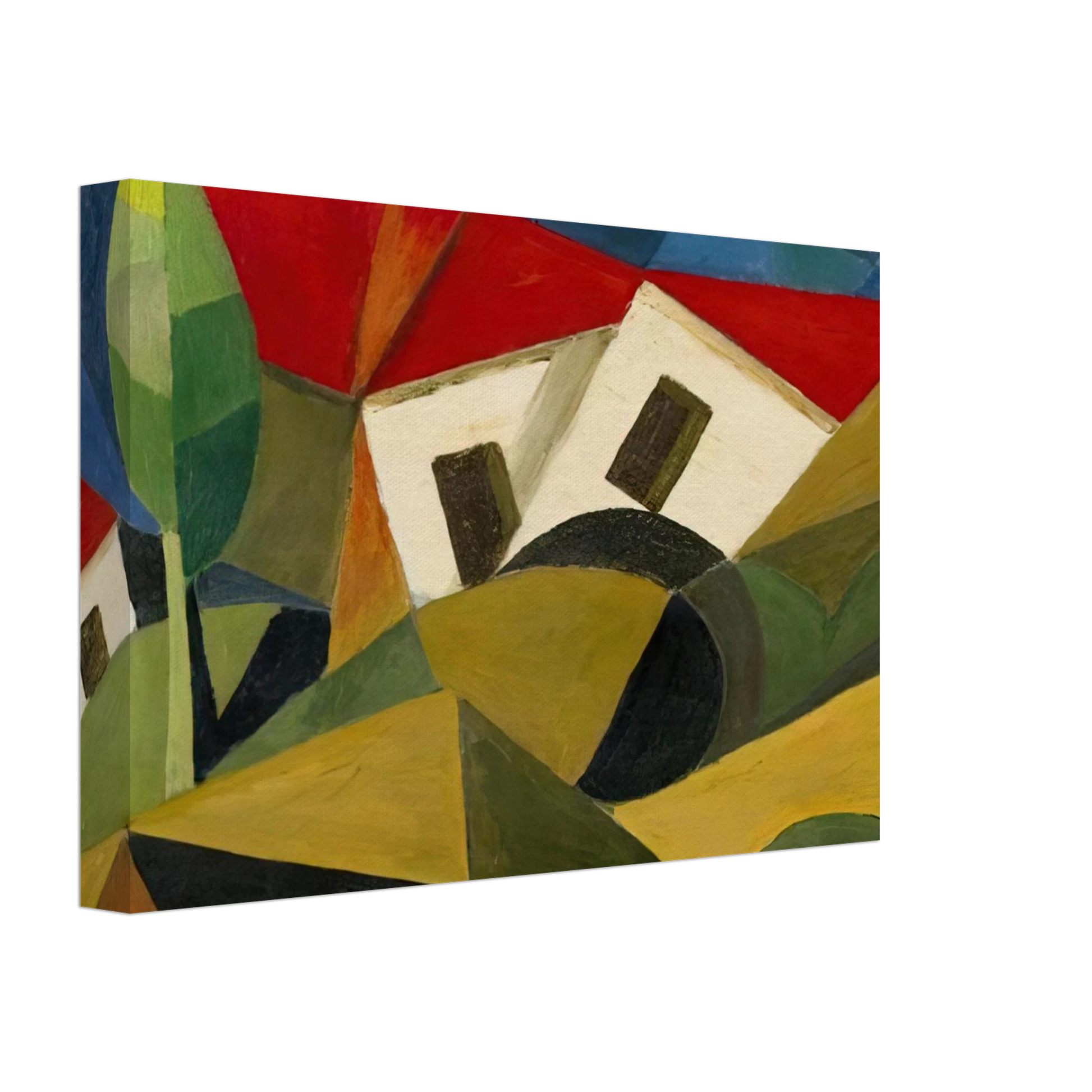 Enrico Prampolini - LANDSCAPE 1918 Canvas - 70x100 cm / 28x40 inches-canvas