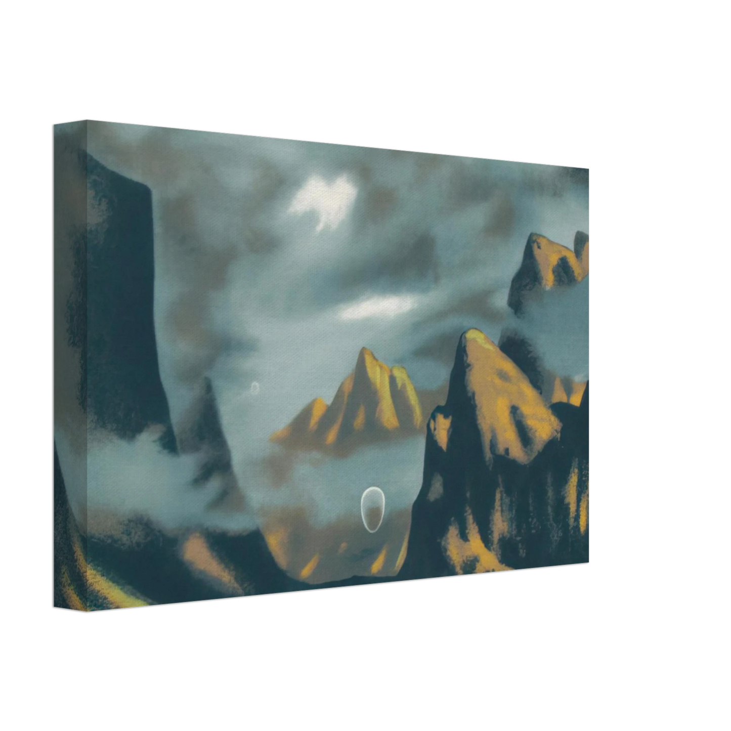 Clarence Holbrook Carter - Eschatos 18 - 1977 Canvas - 40x60 cm / 16x24 inches-canvas