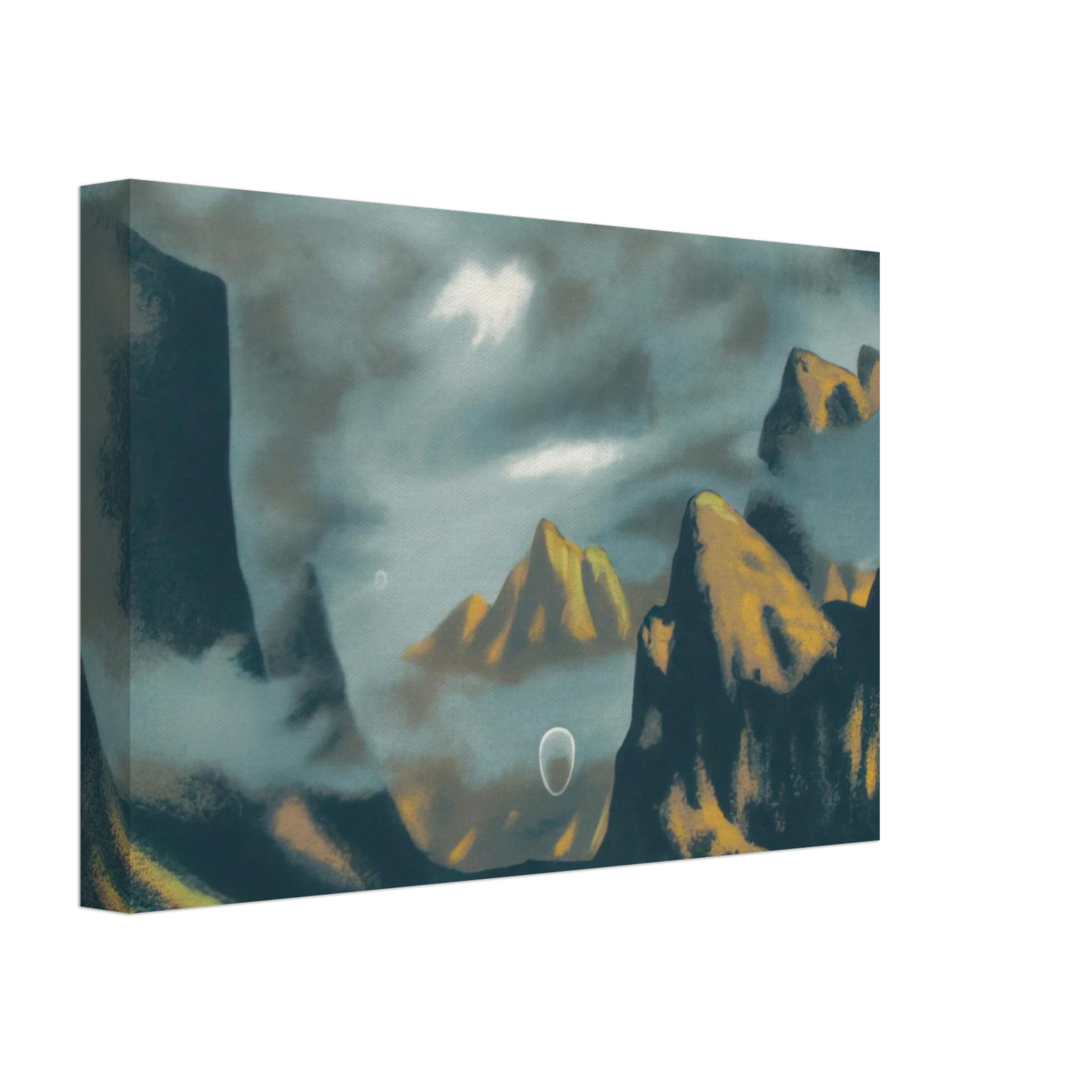 Clarence Holbrook Carter - Eschatos 18 - 1977 Canvas - 40x60 cm / 16x24 inches-canvas