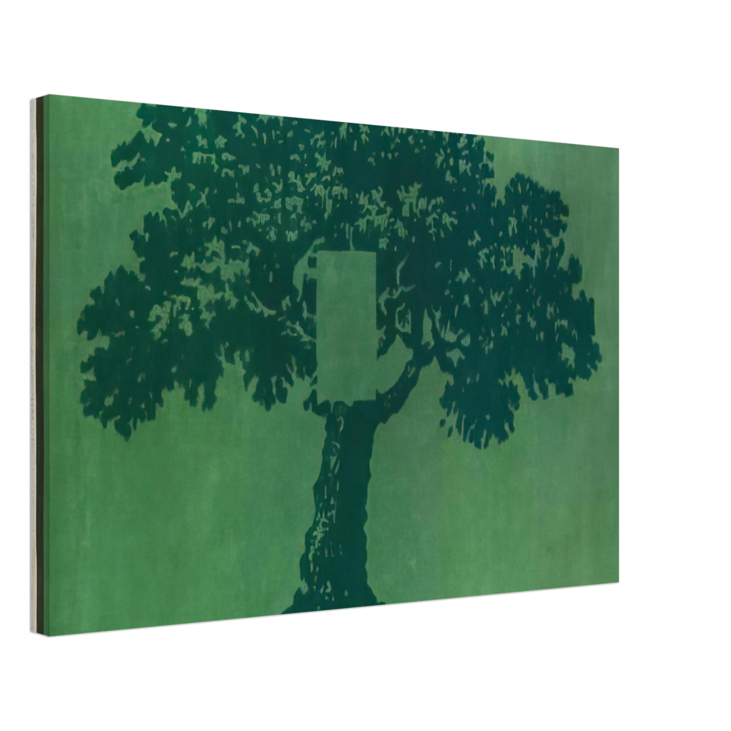 Mario Schifano - Albero Per Terra - 1984 Canvas - 70x100 cm / 28x40 inches-canvas