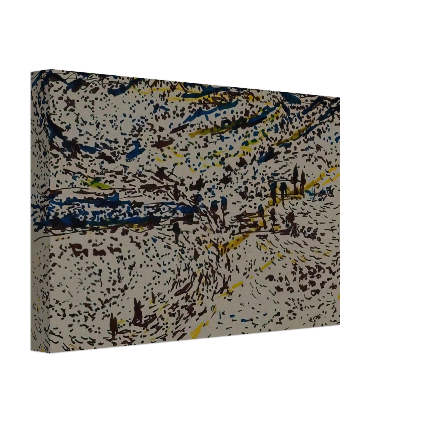 Ivan Albright - ROAD TO KAIROUAN TUNISIA 1970 Canvas - 70x100 cm / 28x40 inches-canvas