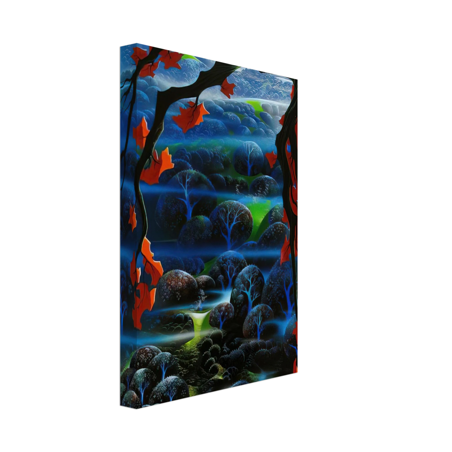 Eyvind Earle - Valley of Dreams Canvas - 70x100 cm / 28x40 inches-canvas