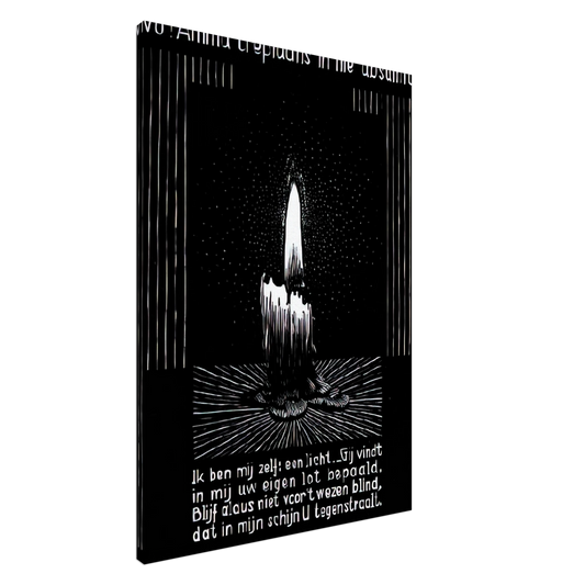 MC Escher - EMBLEMATA CANDLE FLAME Canvas - 20x30 cm / 8x12 inches-canvas