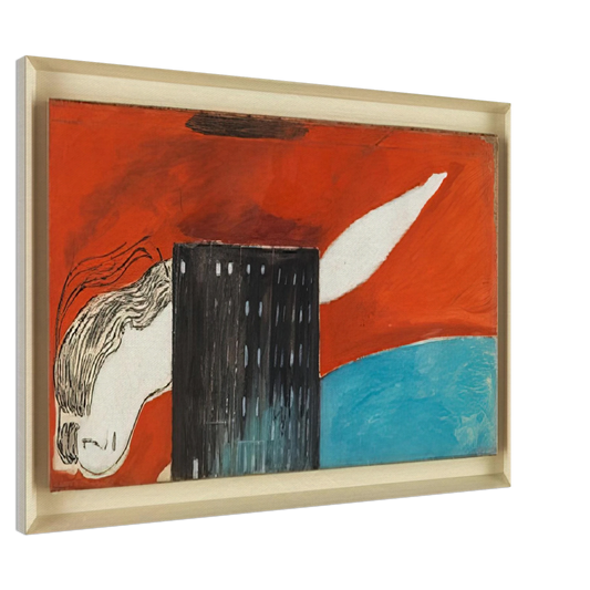 Louise Bourgeois - FALLEN WOMAN FEMME MAISON 1947 Canvas - 20x30 cm / 8x12 inches-canvas