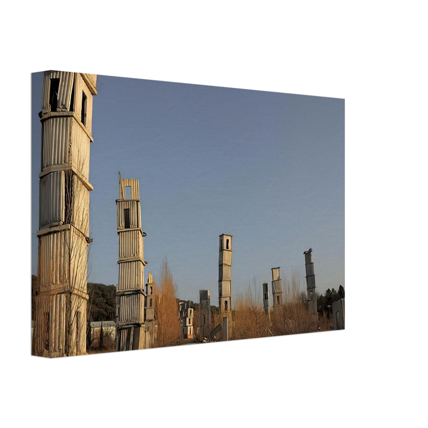 Anselm Kiefer - KIEFER S STUDIO COMPLEX AT BARJAC IN SOUTHERN FRANCE 2012 Canvas - 40x60 cm / 16x24 inches-canvas