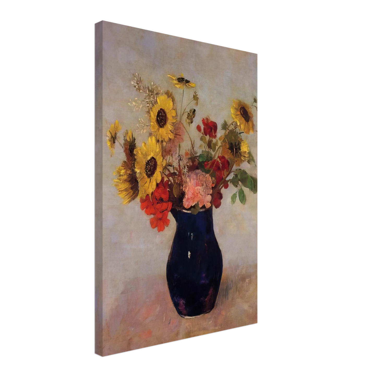 Odilon Redon - VASE OF FLOWERS Canvas - 70x100 cm / 28x40 inches-canvas