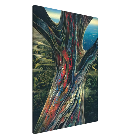 Eyvind Earle - The Great Jewel Tree Canvas - 20x30 cm / 8x12 inches-canvas