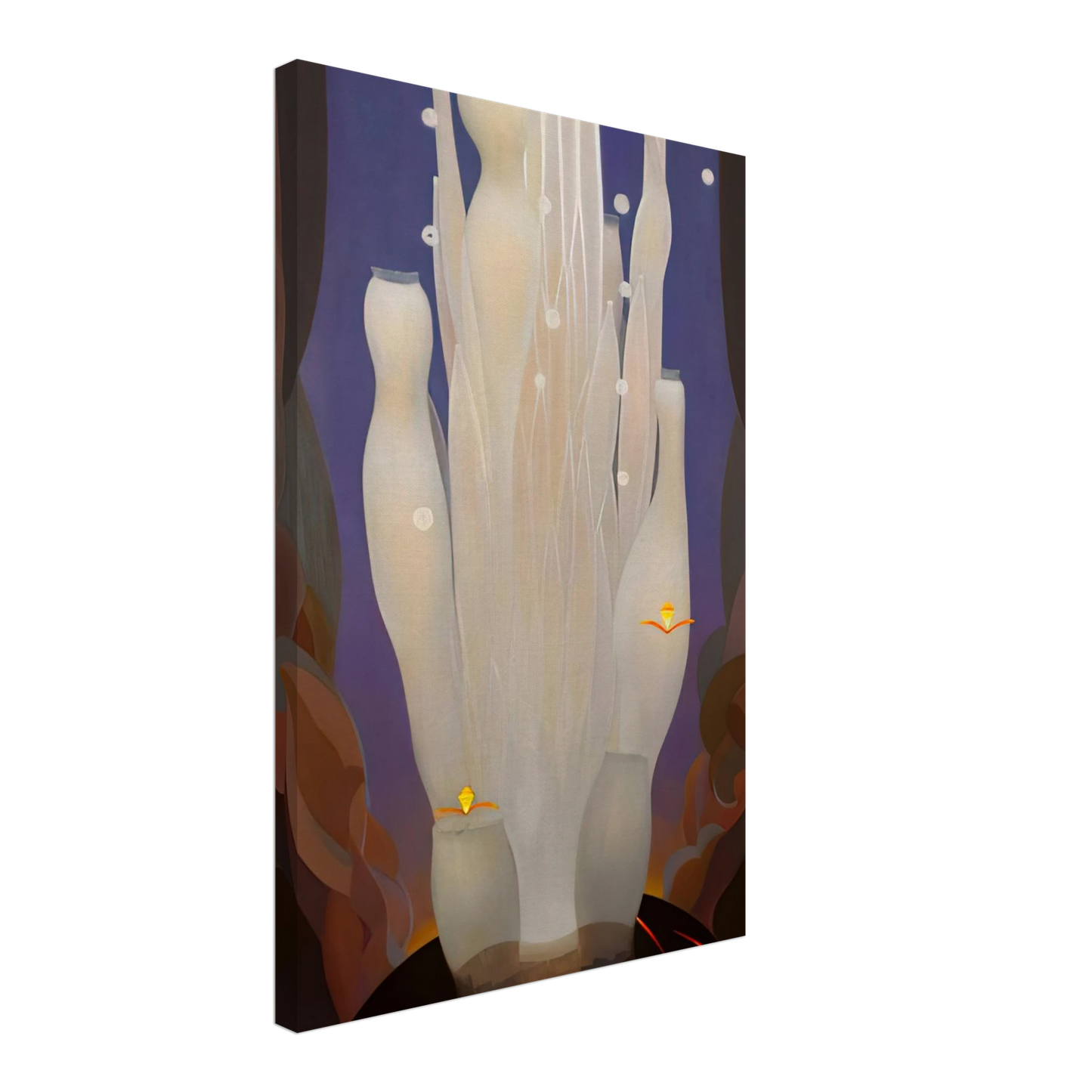 Agnes Lawrence Pelton - Fire Sounds - 1930 Canvas - 40x60 cm / 16x24 inches-canvas