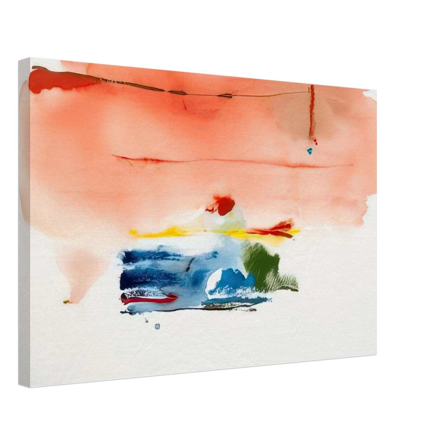 Helen Frankenthaler - Santa Fe II - 1986 Canvas - 40x60 cm / 16x24 inches-canvas