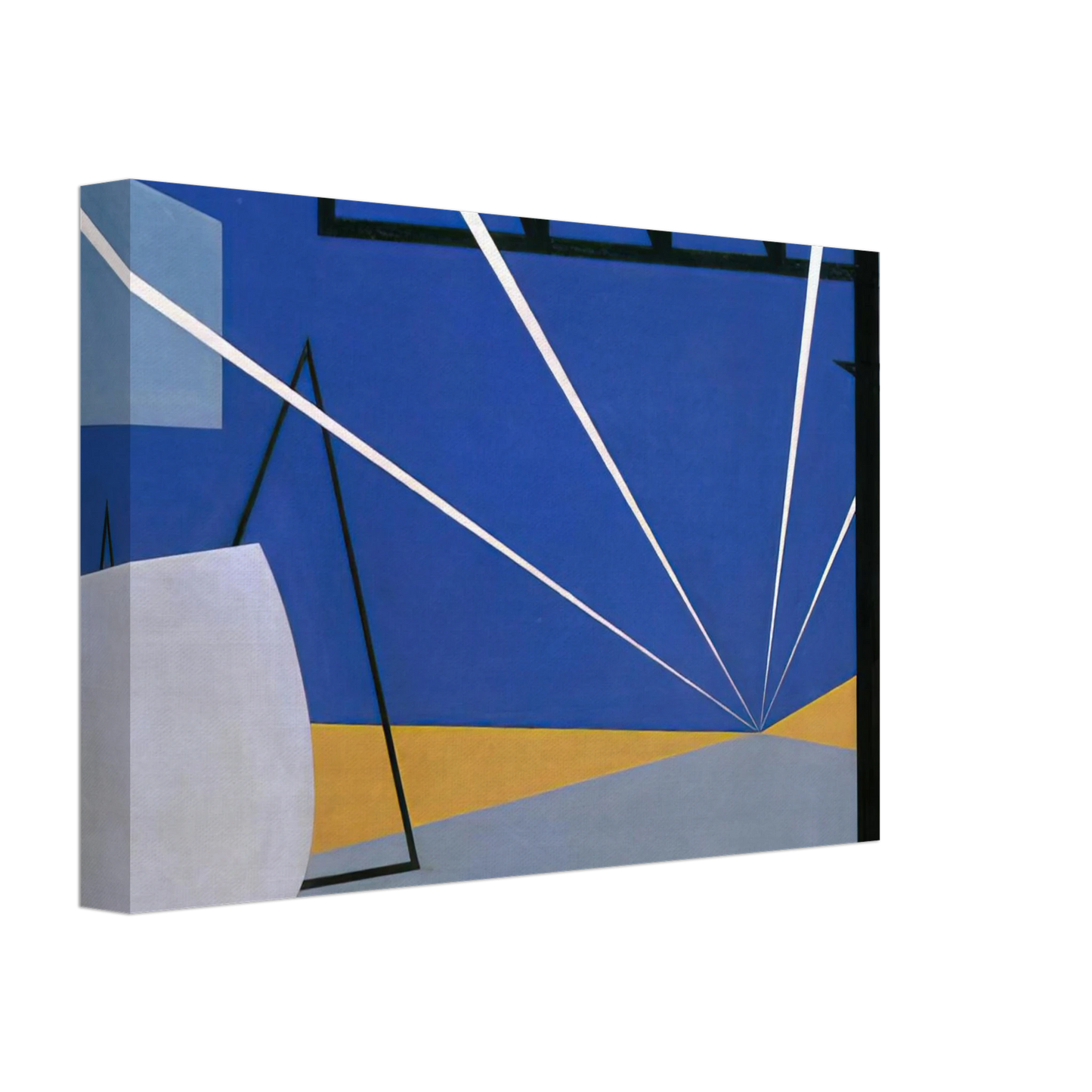 Ralston Crawford - Lights in an Aircraft Plant - 1945 Canvas - 40x60 cm / 16x24 inches-canvas