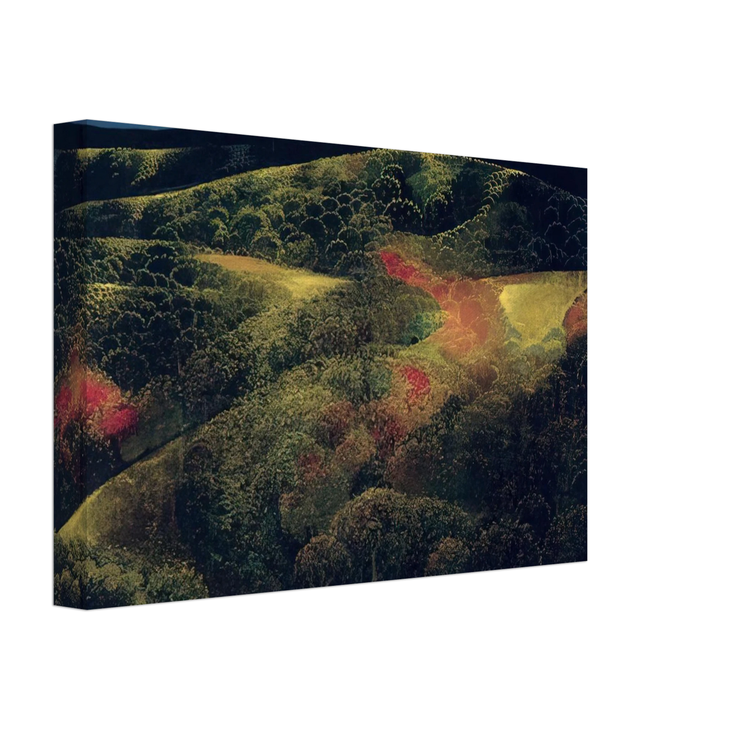 Eyvind Earle - Late October Canvas - 40x60 cm / 16x24 inches-canvas