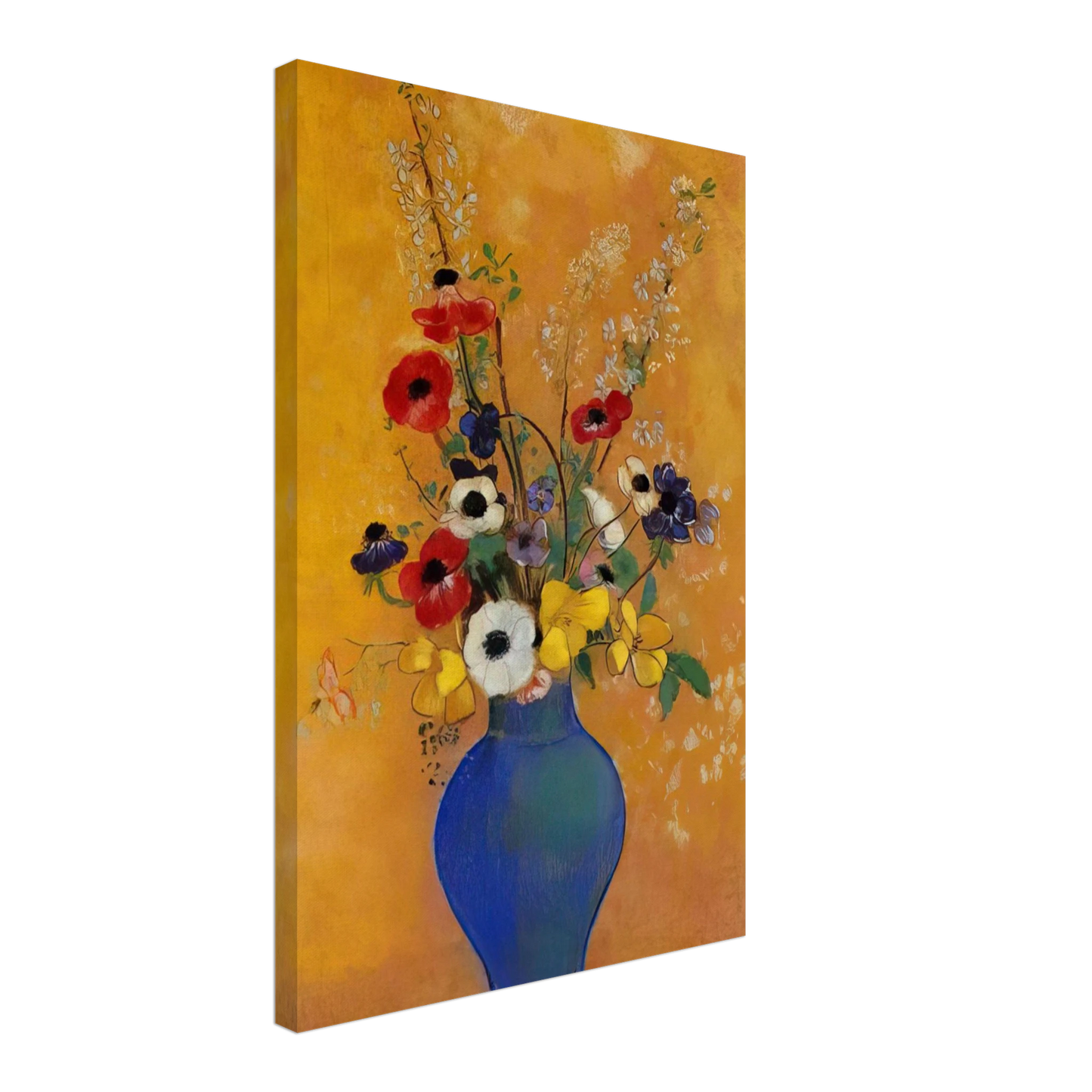 Odilon Redon - VASE OF FLOWERS 4 Canvas - 40x60 cm / 16x24 inches-canvas