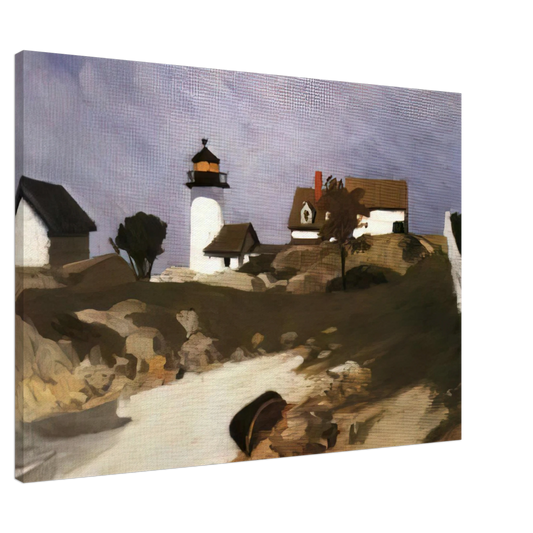 Edward Hopper - Squam Light Canvas - 20x30 cm / 8x12 inches-canvas