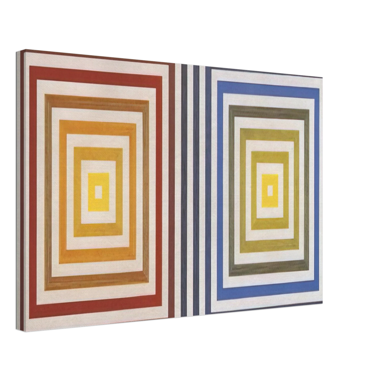 Francois Morellet - From Yellow to Violet - 1956 Canvas - 70x100 cm / 28x40 inches-canvas