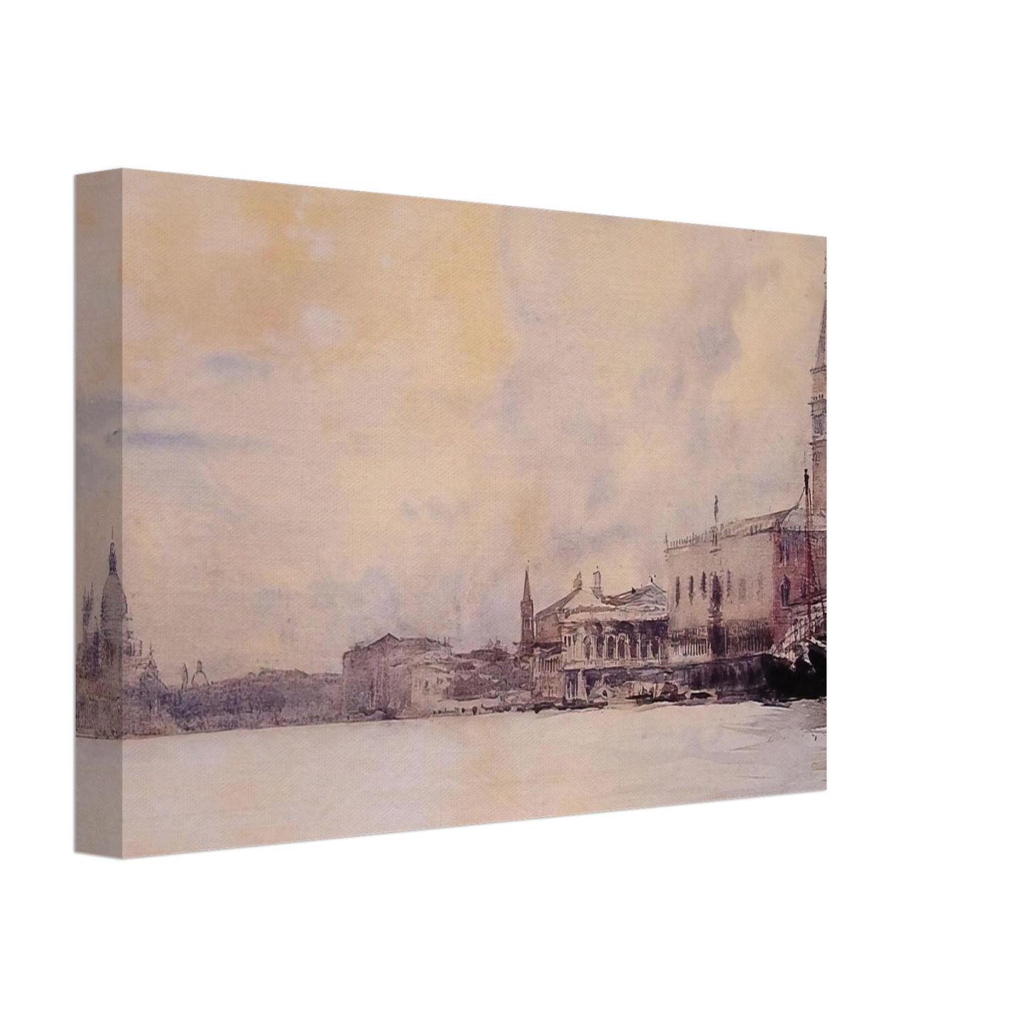 John Singer Sargent - The Entrance to the Grand Canal, Venice Canvas - 70x100 cm / 28x40 inches-canvas