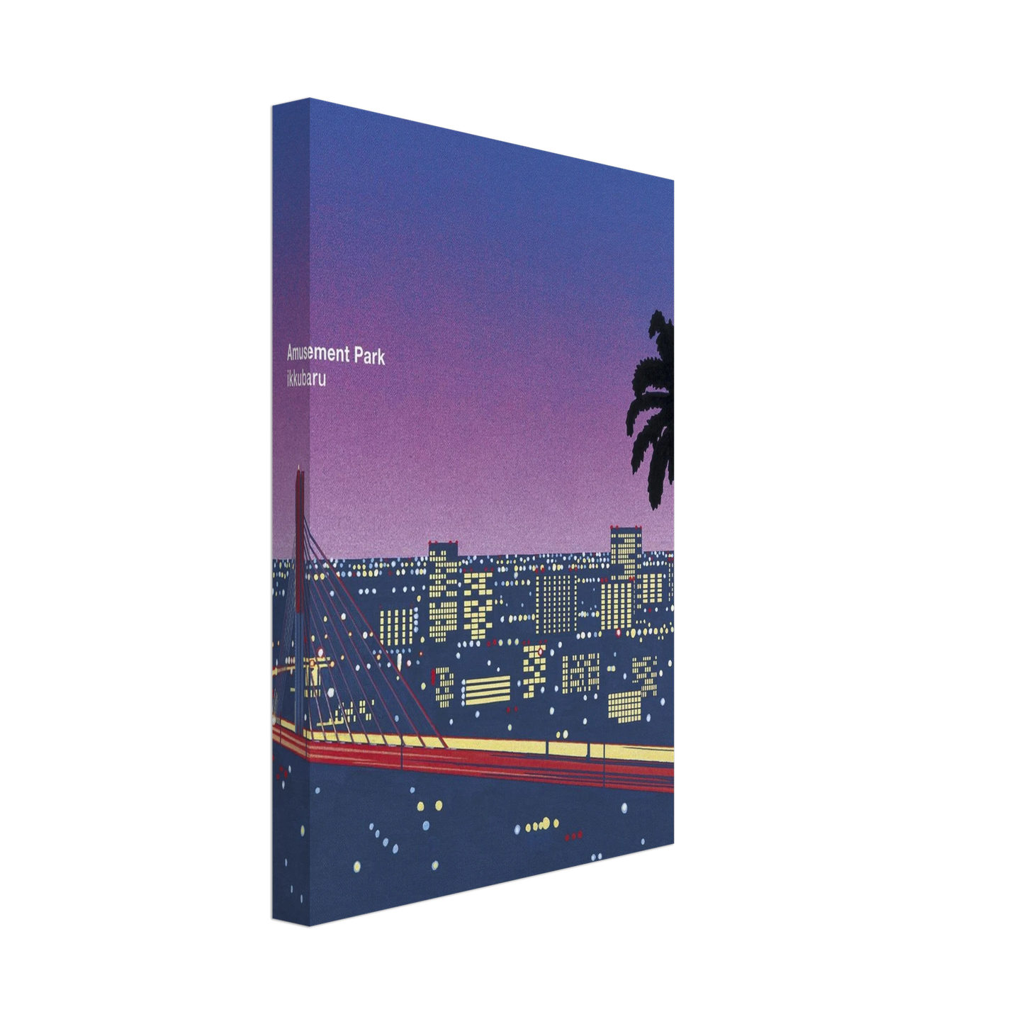 Hiroshi Nagai - Ikkubaru Amusement City Canvas - 70x100 cm / 28x40 inches-canvas