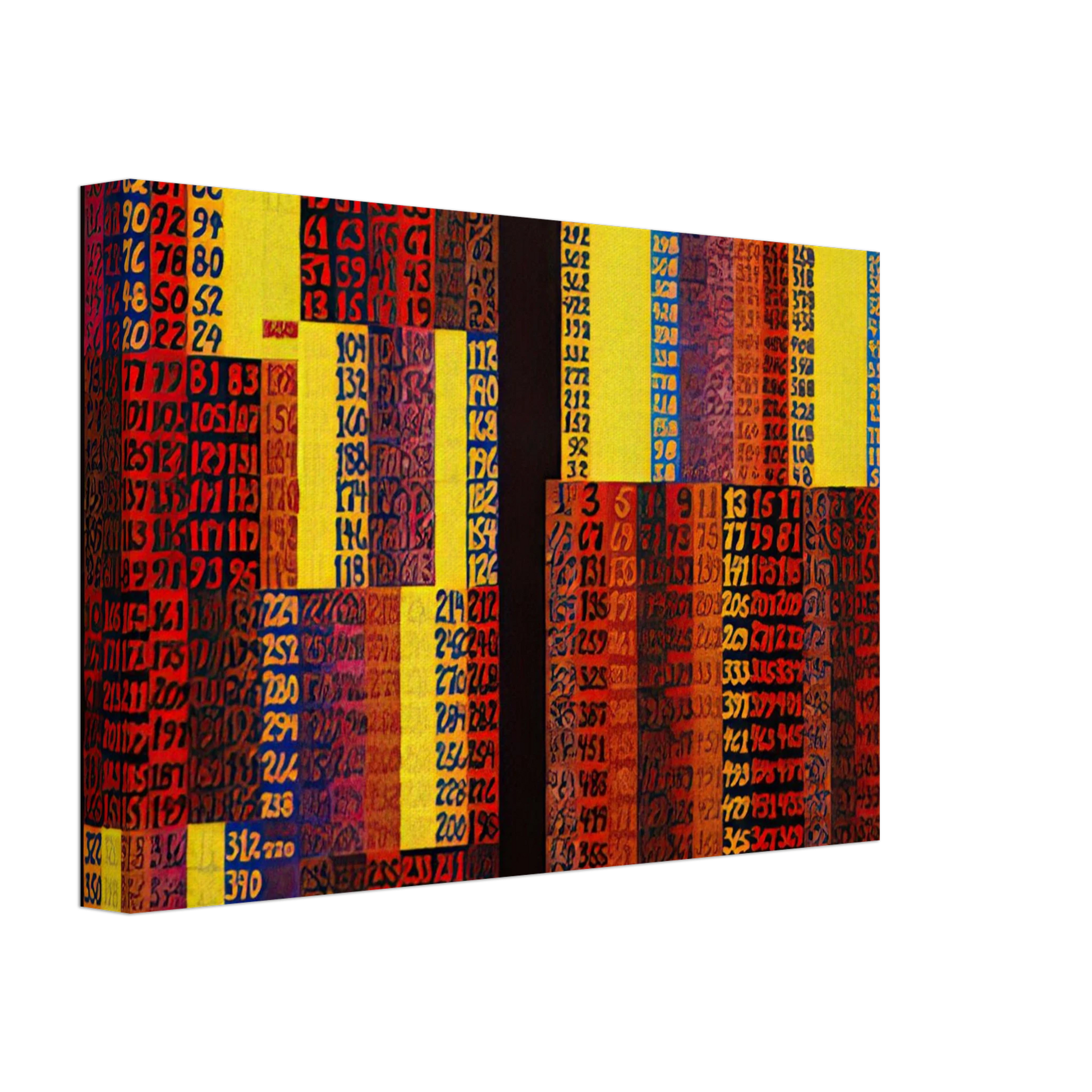 Alfred Jensen - Remote Sensing, Per I  II - 1979 Canvas - 40x60 cm / 16x24 inches-canvas