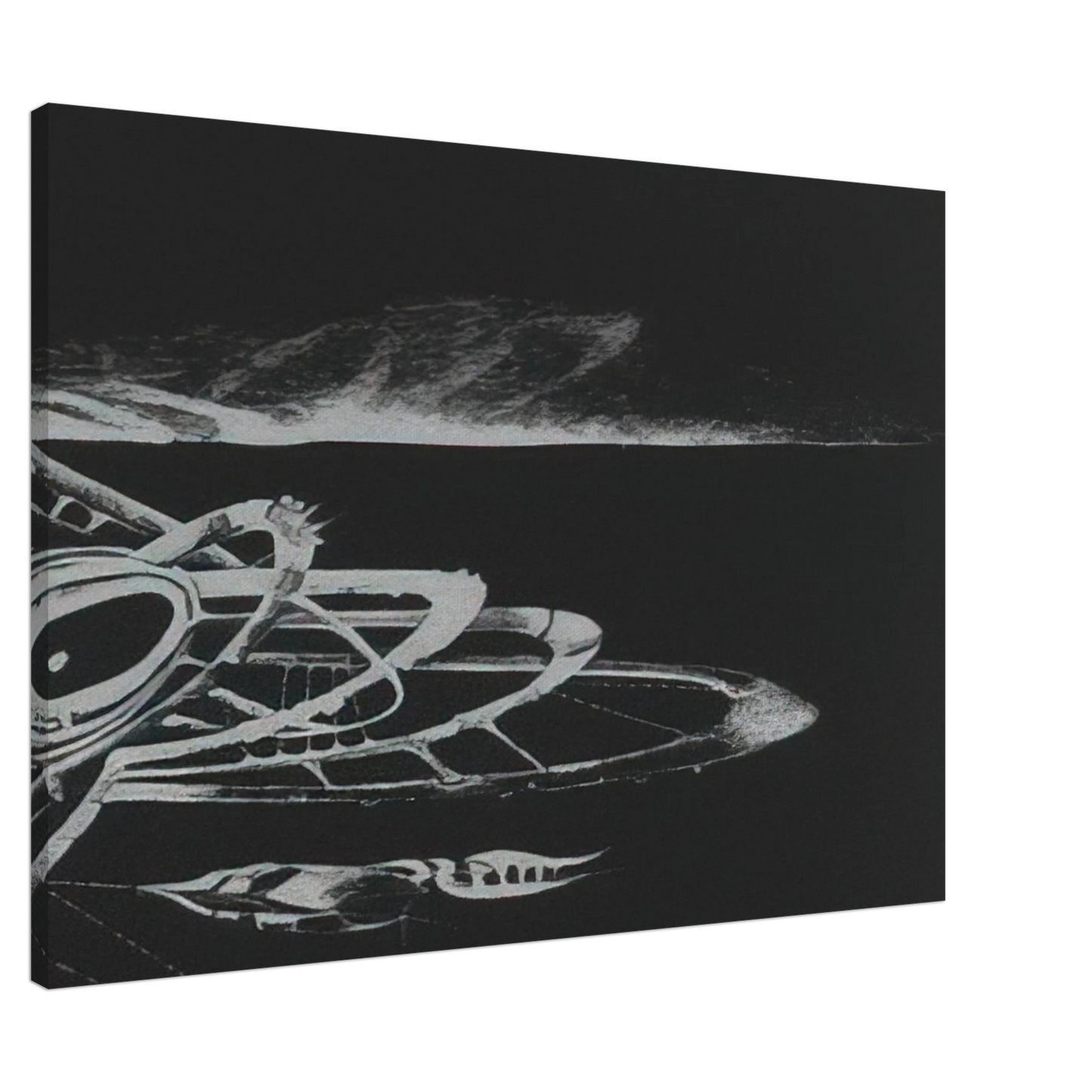 Lee Bontecou - UNTITLED FROM THE NEW YORK COLLECTION FOR STOCKHOLM 1973 Canvas - 20x30 cm / 8x12 inches-canvas