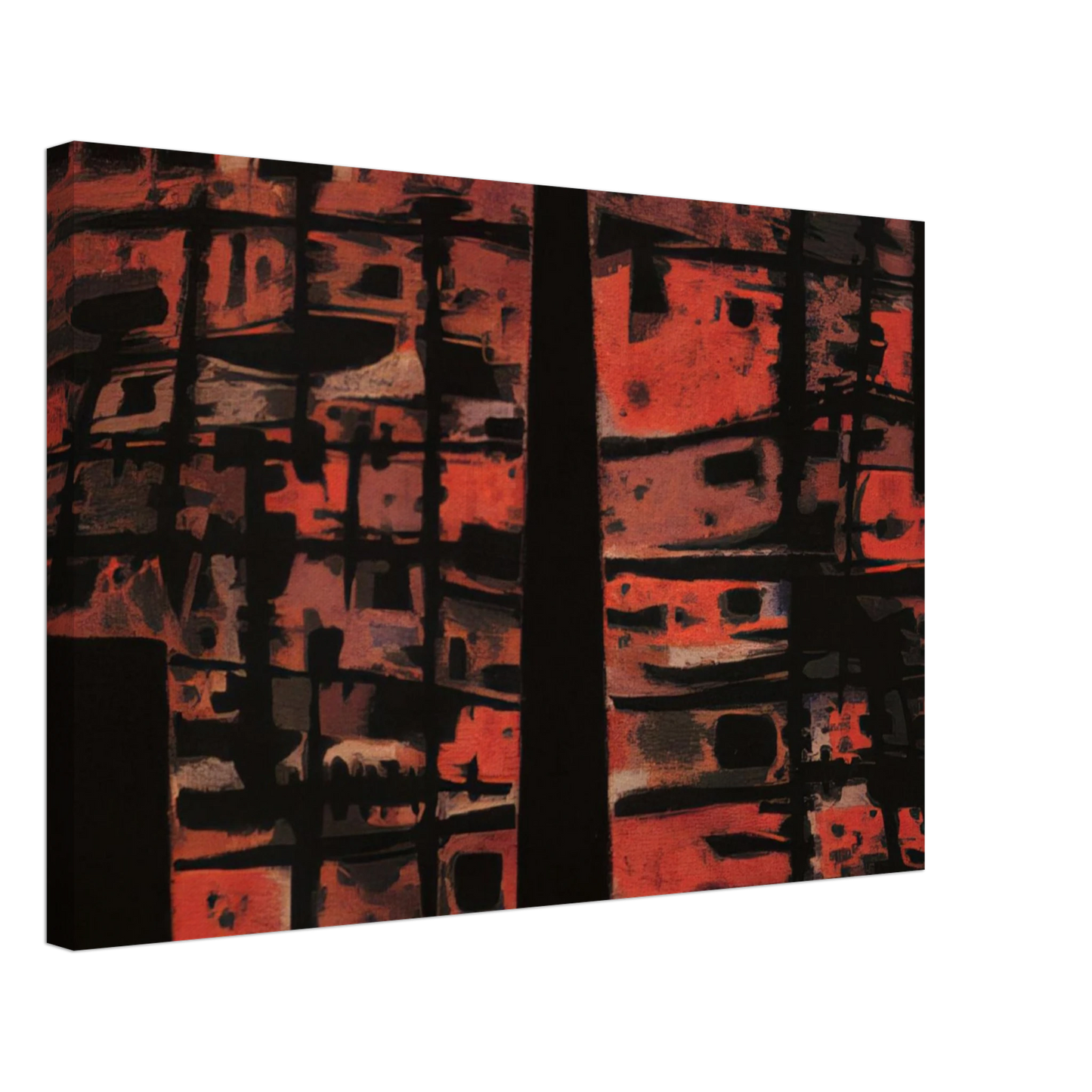 Alfred Manessier - La Sixieme Heure - 1958 Canvas - 70x100 cm / 28x40 inches-canvas