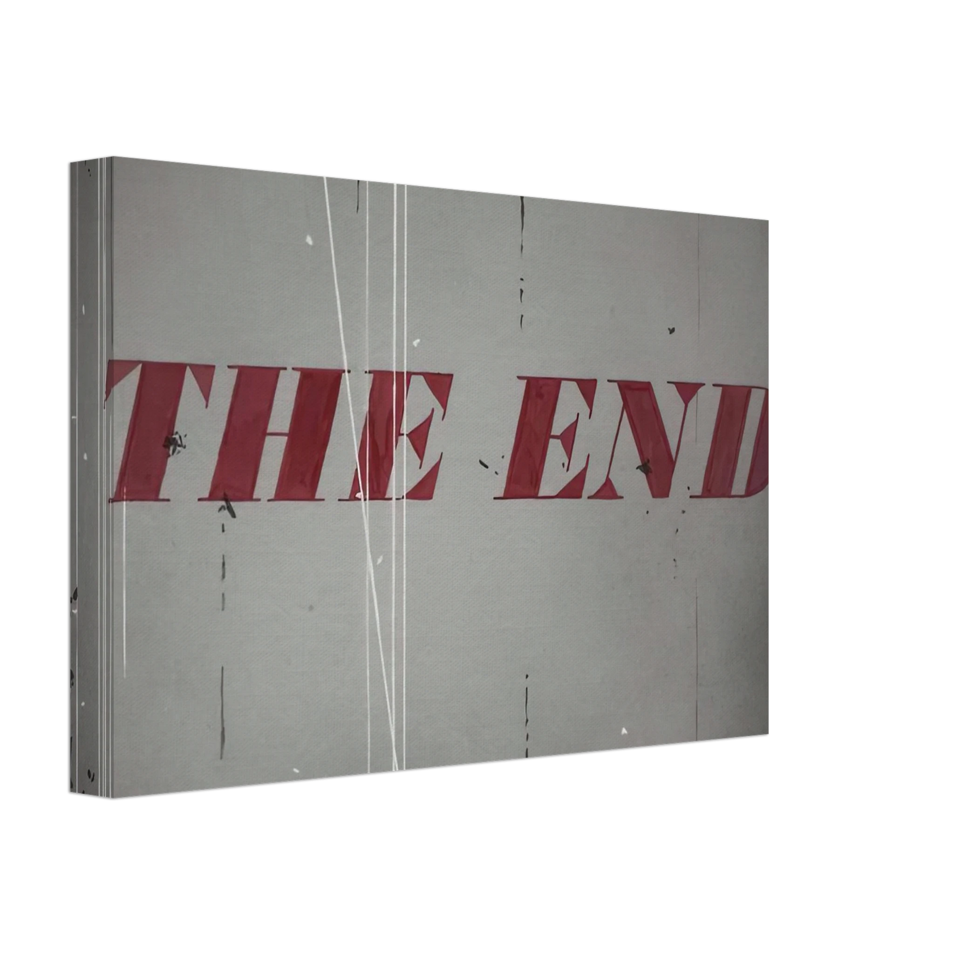 Edward Ruscha - THE END 1997 Canvas - 40x60 cm / 16x24 inches-canvas